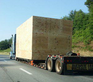 Overloaded semi truck